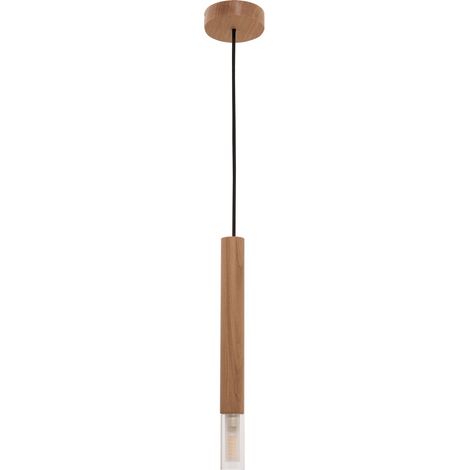 Zumaline MADERA Plafoniera a sospensione sottile, legno, 1x G9