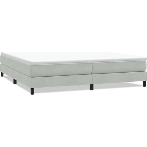 Maison Exclusive - Letto a Molle senza Materasso Grigio Chiaro 200x220cm Velluto