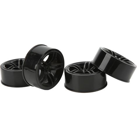 4 pièces Jantes RC Diamètre 63mm en Plastique Léger pour Voiture RC 1/10 Haute Vitesse (1/5)