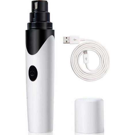 Broyeur à ongles pour chien ultra silencieux, coupe-ongles rechargeable pour animaux de compagnie, coupe-ongles pour soins des griffes