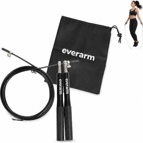 Corde à Sauter Vitesse Acier Aluminium Réglable Double Unders Crossfit Fitness (1/5)