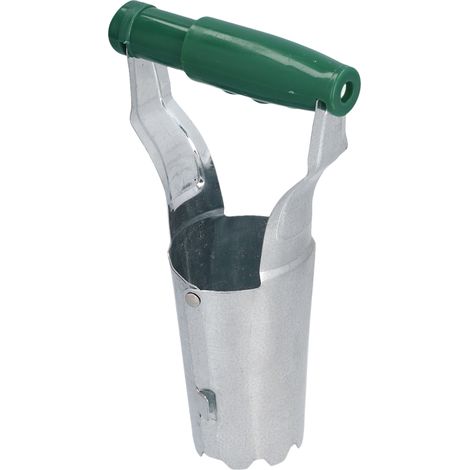 Plantoir à bulbes manuel, transplantoir sans flexion, outil de jardinage pour repiquage, argent et vert (1/5)
