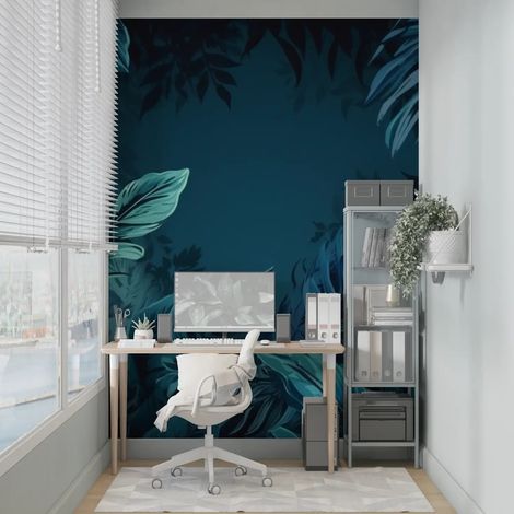 Papier peint tropical jungle nocturne mystique 1 - 150 x 250 cm (1/2)