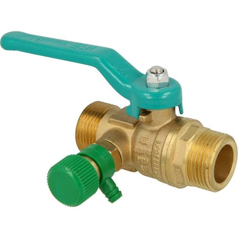 Robinet DVGW 1'' FM x 80 mm DN20 avec long levier avec vidange CW 617-M