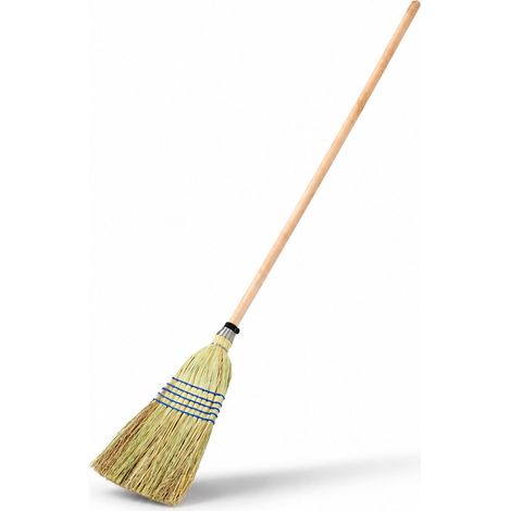 Oypla Coco Equestrian 150cm Grass Straw Stable Broom with Handle (1/5)