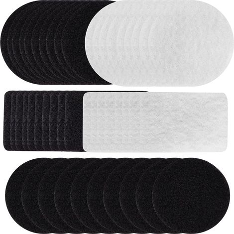 Autocollants Le Coussins Antidérapants PVC Blanc pour sans Laisser Noir, 25 Paires, Empêchent Glissement de Traces et Canapé et Chaise (1/5)
