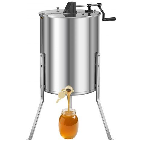 Extracteur de Miel Manuel à 4/8 Cadres Centrifugeuse Séparateur