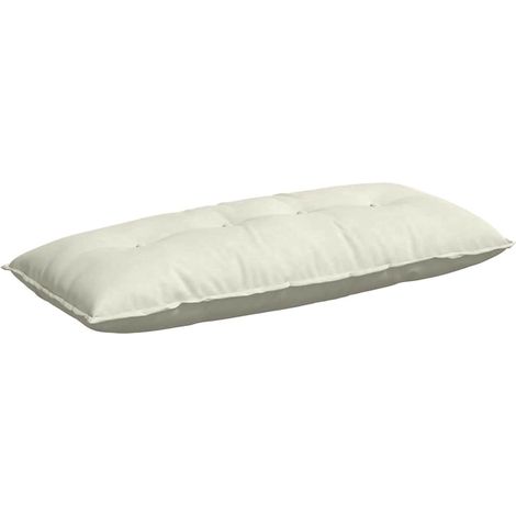 Back Pillow Cream 120 x 50 cm Corduroy Fabric vidaXL