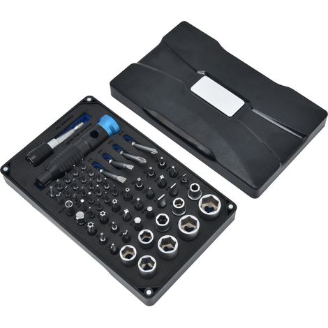 Kit 60 pièces tournevis précision JM-6125, set démontage smartphone PC électronique, outillage réparation domestique, embouts magnétiques, multifonction (1/5)