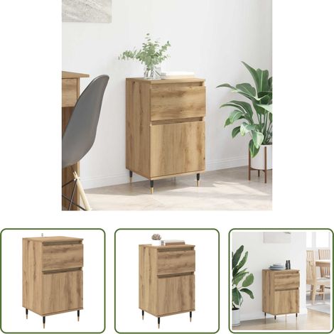 Buffet chêne -  Buffet Chêne artisanal 40 x 35 x 70 cm Bois d'ingénierie et fer (1/5)