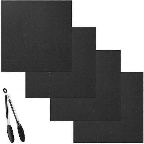 4er-Pack Heißluftfritteusen-Ofeneinlagen, antihaftbeschichtete Kochmatte für Ninja Sp101 Sp201 Foodi Heißluftfritteuse, wiederverwendbar (1/4)