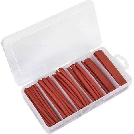 Sealey HST100R Heat Shrink Tubing Assortment 100mm 95pc - Red