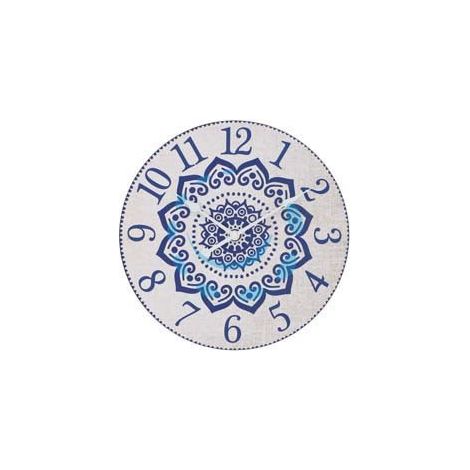 OROLOGIO MURO MANDALA BLU - ø cm.30