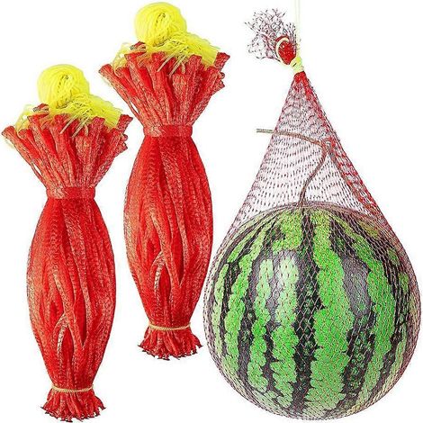 Lot de Watermelon Nets suspendu Watermelon Nets sacs maille Reusable Melon Hammocks Cradles pour Cucumbers (1/5)