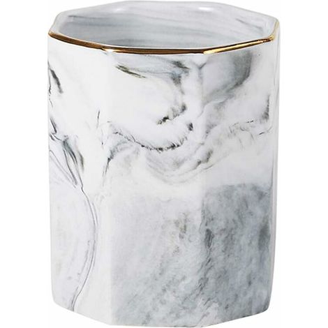 royaluxe - Tube de rangement de bureau en céramique (gris)