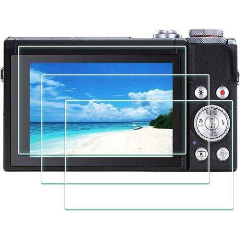 Protector de pantalla para cámara Canon G7X Mark III G7 X III G7XIII, vidrio templado, grosor óptico de 0,3 mm, dureza 9H, antiarañazos, antihuellas, antiburbujas (paquete de 3)
