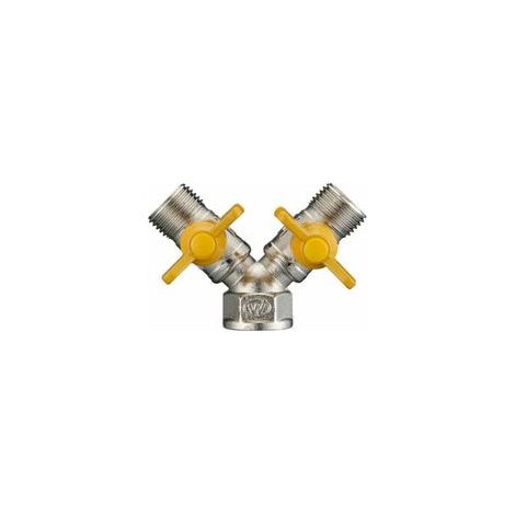 Raccord laiton filetage mâle 20mm – Double sortie 2 voies pour gaz naturel et liquéfié – Installation sécurisée (1/5)