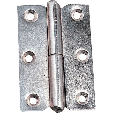 Bisagra monin 2002 niquelada preperforada 50x30 mm