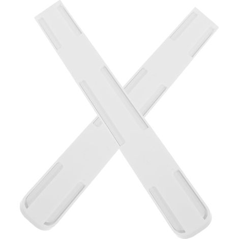2 rails de guidage en plastique autocollants, idéaux pour ranger des articles dans les cuisines, les placards et les bureaux. (1/5)