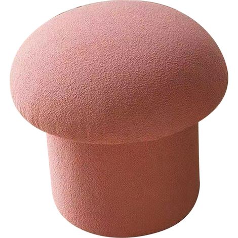 Banc de canapé simple et moderne, élastique, confortable et doux, repose-pieds rond en pin rose pour la décoration intérieure (1/5)