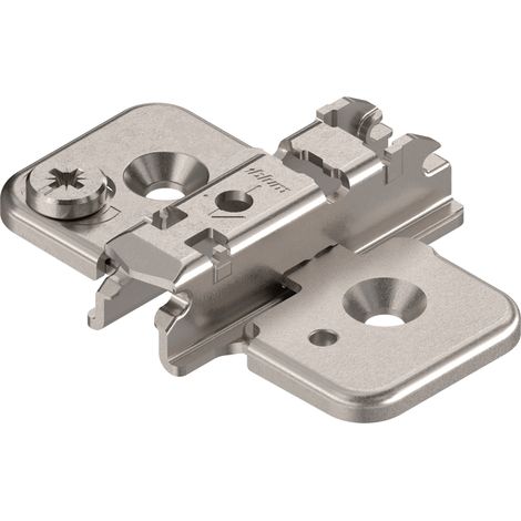 BLUM CLIP Exzenter Kreuzmontageplatte, Stahl, Schrauben, Distanz 3 mm