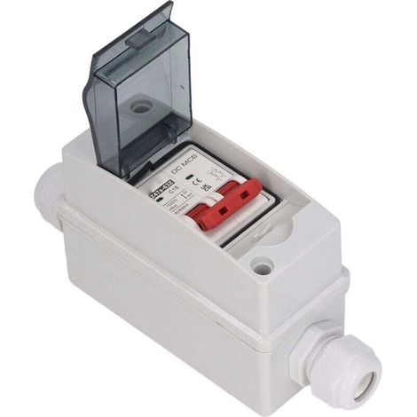 2P DC Disjoncteur, Interrupteur de Déconnexion 1000V 16A Disjoncteur étanche IP65 pour Système Solaire PV (1/4)