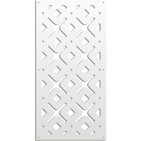 HORIZONTE - Pannello in PVC traforato - Parasole - Colore: bianco - Misura: 47x94 cm (1/4)