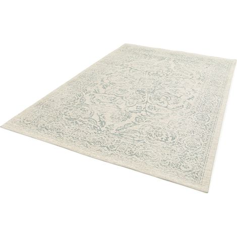 BOBOCHIC - Tapis poils ras HIND motif abstrait 120x170 Bleu (1/5)