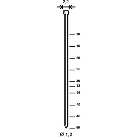 ALSAFIX Stauchkopfnagel J 50 mm aus Stahldraht verzinkt (10000 St)