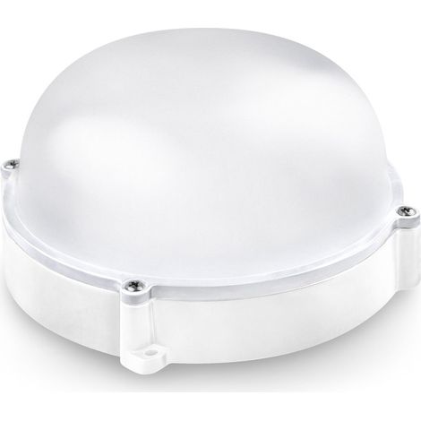 Runde Matel-LED-Wandleuchte für den Außenbereich, IP65, weiß, 12 W, kalt