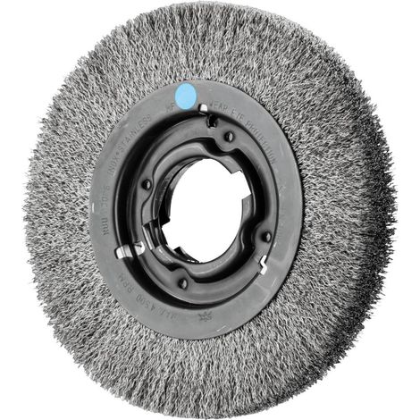 PFERD TOOLS Spazzola rotonda larga, non zopft RBU Ø 200 x 25 mm, foro variabile, filo in acciaio inox Ø 0,30 per smerig (1/5)