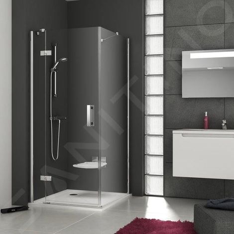 Ravak SmartLine - Paroi de douche SMPS-80 L, 785-800 mm, gauche, chrome/verre clair 9SL40A00Z1 (1/5)