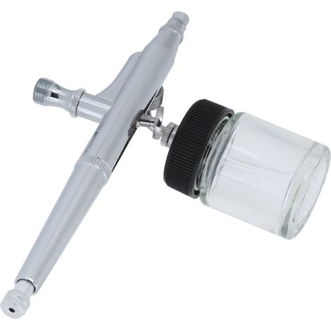 Nous fournissons des aérographes à double action TD-133T avec un volume de réservoir de peinture de 20 ml et des diamètres d'aiguille de 0,2 mm, 0,3 mm et 0,5 mm. (1/5)