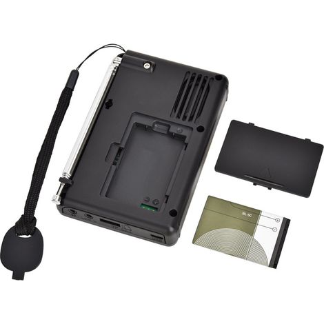 Radio portatile HRD-603 AM/FM/SW/BT/TF, radio tascabile, registratore digitale MP3 USB, compatibile con schede TF e Bluetooth.