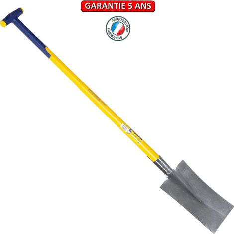 OUTILS PERRIN Bêche Nord polie 28 manche composite béquille (1/2)