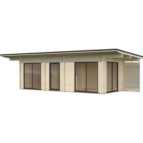 Abri de jardin en bois Cecilia 21,8 m2 Naturel (1/5)