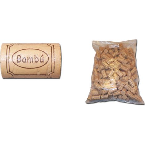 bambu t-corcho cilindrico 38x24 200 und.colmatado lavado 31176