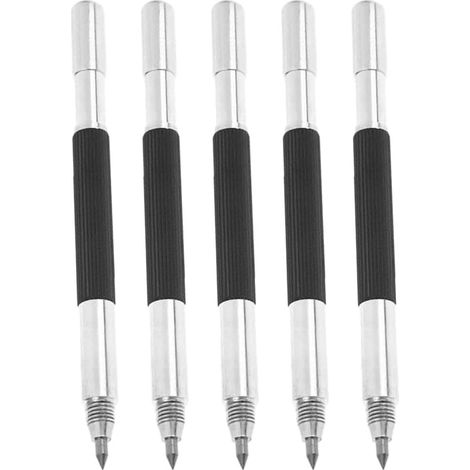 5pcs Stylo de Gravure à Pointe en Carbure de à Double Tête, Stylo de Gravure de Gravure sur Métal Bricolage Graveur Graveur Outils pour Verre Métal Bois Céramique Pierre (1/5)