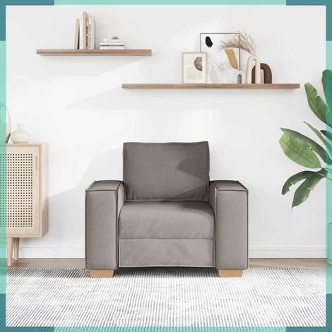4104966 Canapé-chaise Taupe 100x78x84 cm Tissu (1/5)