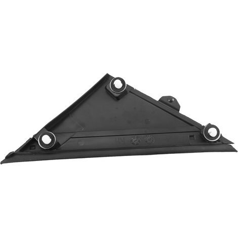 Eine glänzend schwarze ABS-Autotür-Emblemabdeckung, geformtes dreieckiges Zierteil für den Rückspiegel. (1/4)
