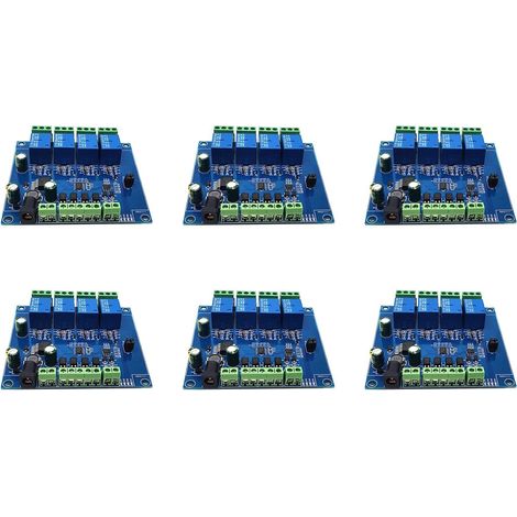 6X Module de Relais Modbus RTU 4 Voies Module de Relais 7-24V Commutateur RS485/TTL EntréE et Sortie avec Protection Anti-Retour (1/5)