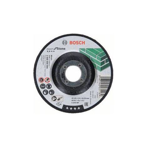 Bosch Disque à tronçonner à moyeu déporté Expert for Stone C 24 R BF 115 mm 22,23 mm 2,5 mm - 2608600004