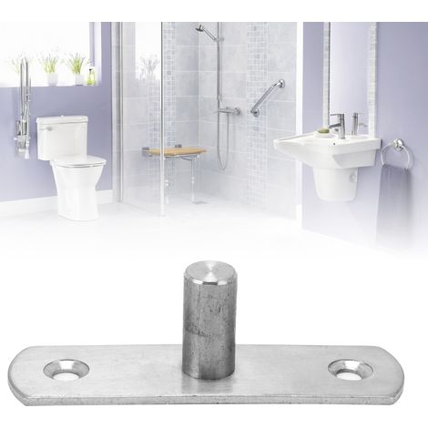 Bisagra batiente para puertas de cristal [Acero inoxidable 201] [90 x 26 x 27 mm] Bisagra batiente robusta y duradera (1/5)