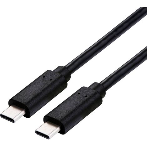 Roline Câble USB-C USB4™ USB-C® mâle 2.00 m noir blindé 11.02.9105 V944513 (1/4)