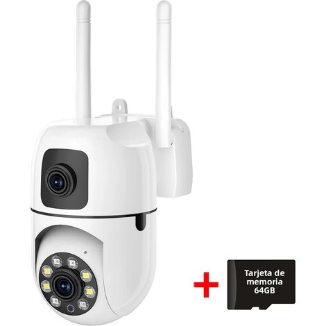 (1 unité, 64 Go) Caméra réseau IP WiFi PTZ 8 MP HD avec vision nocturne (1/5)