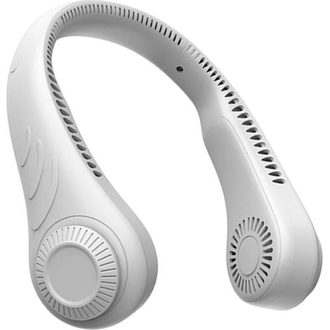 Ventilateur de cou haute capacité Xfamily Cndb 01 4000 mAh, Blanc (Importé)