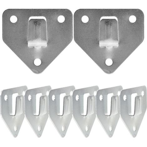 Lot de 8 supports muraux robustes pour extincteurs (6,2 x 6,2 cm). (1/3)