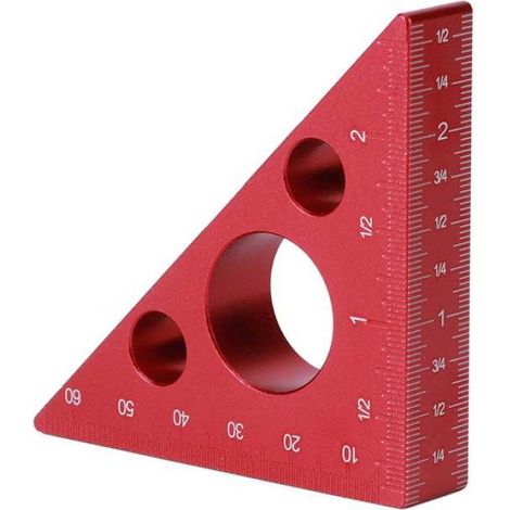 Règle Triangulaire, Règle de Charpentier Durable, Constructeurs d'angles de Marquage Charpentiers pour Couvreurs (1/4)