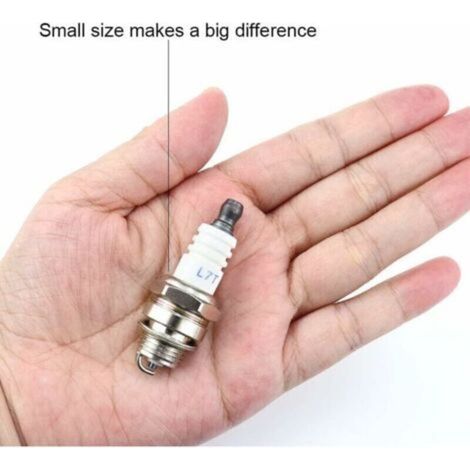 Lot de 4 bougies d'allumage L7T Universelles de Rechange l7t Bougie Tronconneuse Bougie D'allumage Remplacemen pour Tondeuse à Gazon Moteurs à 2 Temps (1/3)