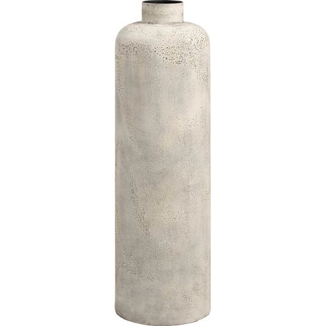 Vaso decorativo in metallo beige anticato House Nordic ø24x78,5 cm (1/5)